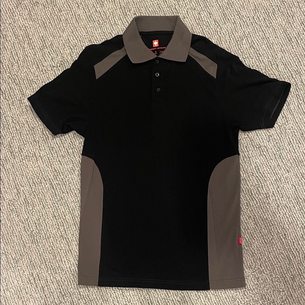 Classic Black and Gray Men's Polo Shirt